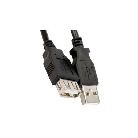 NIPPON LABS 6 ft. USB Type-A Male to USB Type-A Female Extension Cable, Black USB-6-MF-BK